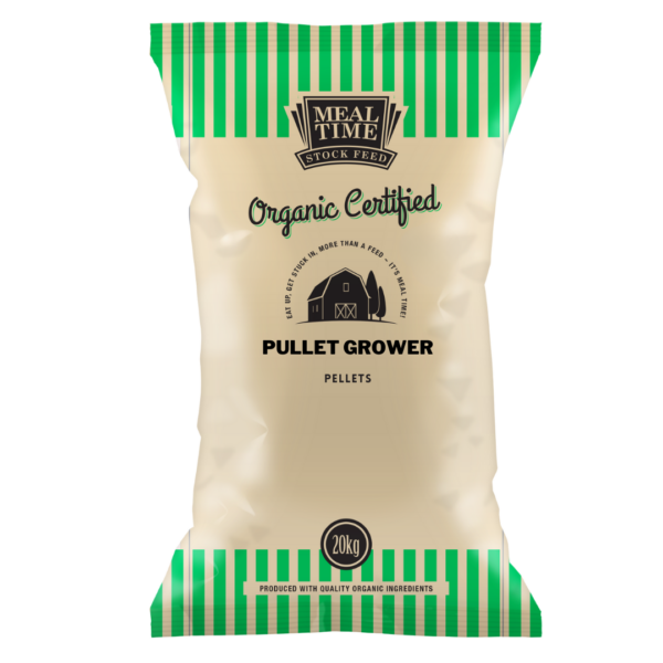 Meal Time Organic Certified Pullet Grower Pellets - Poultry Feed