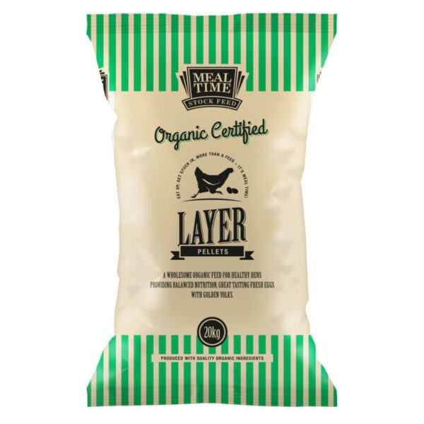 Meal Time Organic Certified Layer Pellets - Poultry Feed